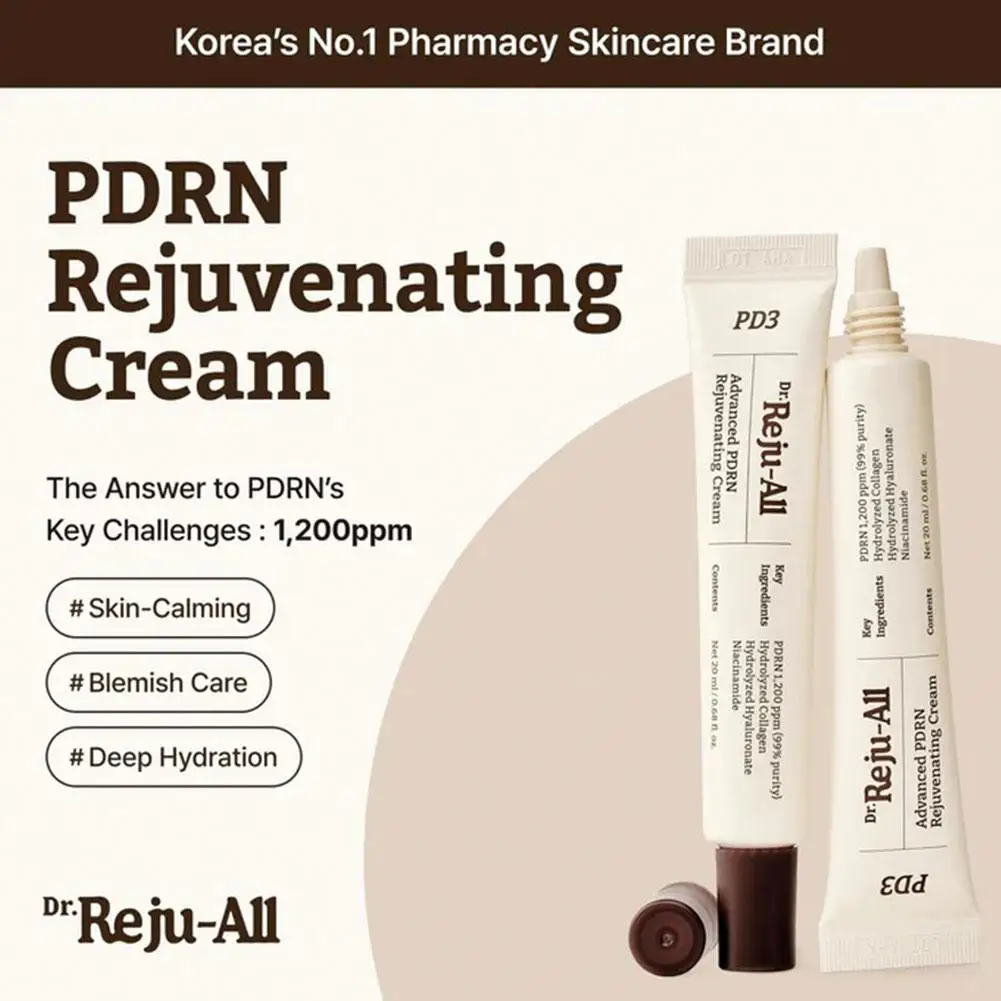 Dr Reju All 20ml Advanced PDRN Rejuvenating Cream Anti Aging Wrinkle Lifting Firming Face Moisturizer Collagen Niacinamide
