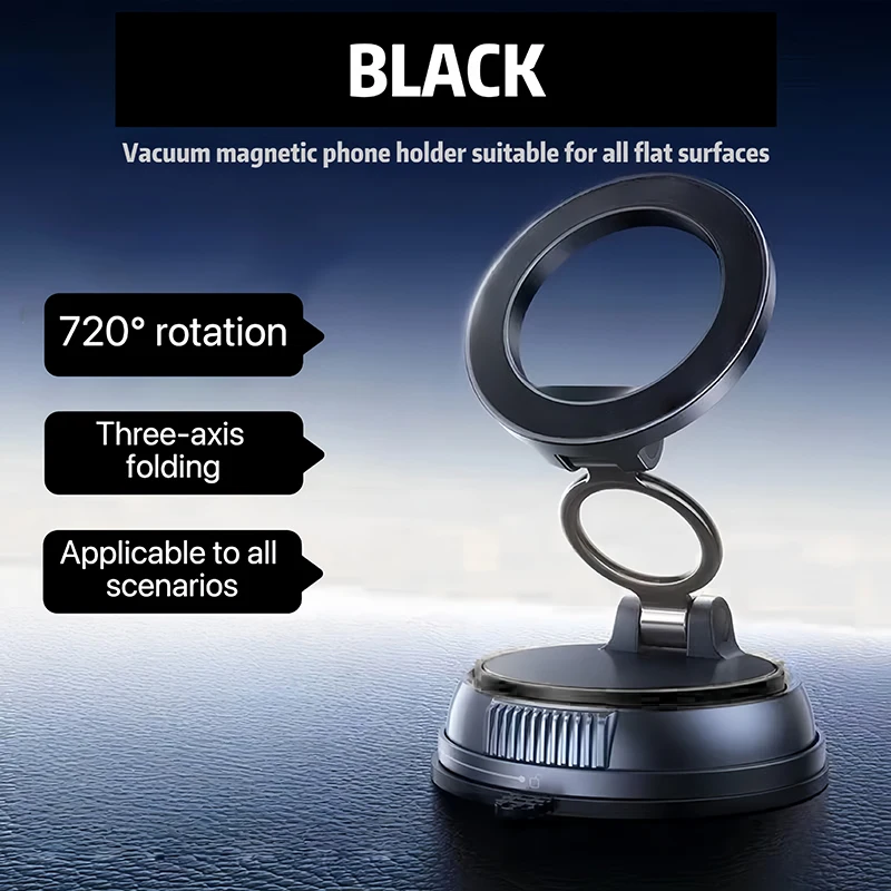 

360° Double Sided MagSafe Phone Stand Magnetic Phone Ring Holder Kickstand Magnet Grip for iPhone 15 14 Android Gym Car Holder