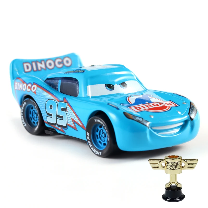 Model z kreskówki Pixar Zygzak McQueen rodzina nowy 86 Jackson burza grzmotów portugalia 1:55 Diecast Mini samochód zabawka chłopiec urodziny prezenty