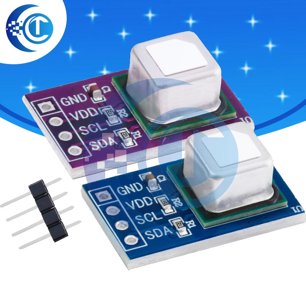 Papan modul sensor Gas SCD41 SCD40, papan modul sensor komunikasi CO2 deteksi suhu dan kelembaban 2-in-1 I2C