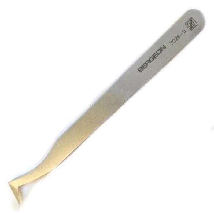 Bergeon 7026-6 Tweezers N°6 Nonmagnetic Steel Tweezers