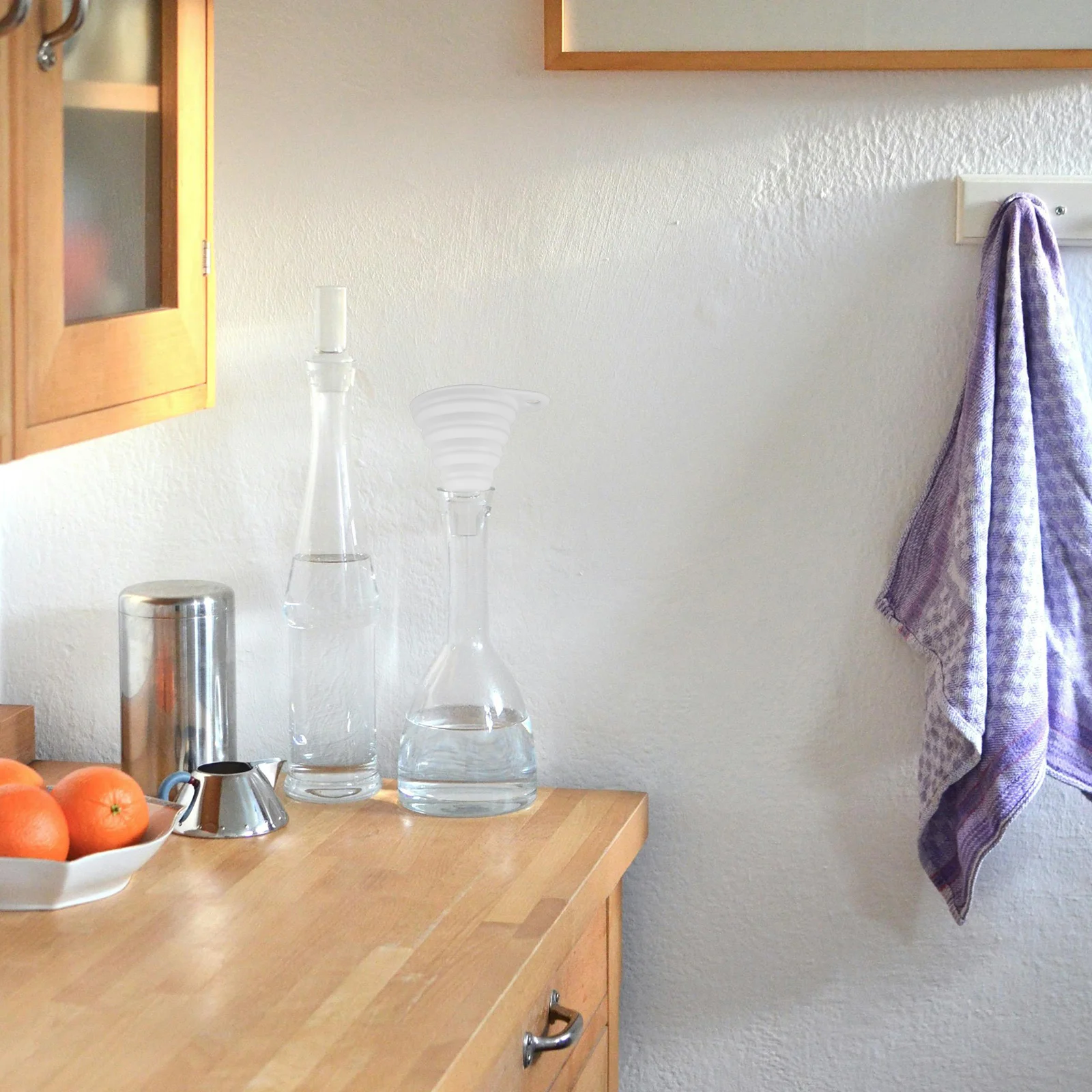 

5Pcs Silicone Funnels Foldable Lightweight Kitchen Filling Funnel for Bottles Oils Liquids Vinegar Cooking Accessories