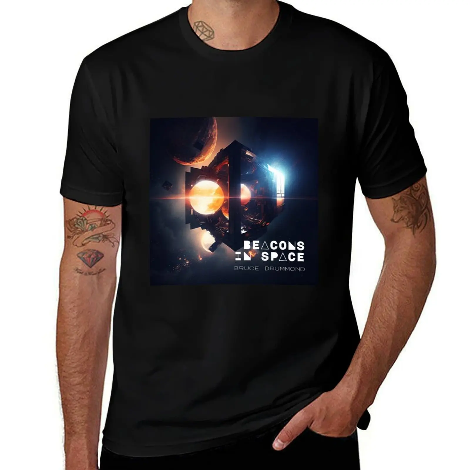 Beacons In Space T-Shirt Casual Trendy Streetwear Tee Shirt