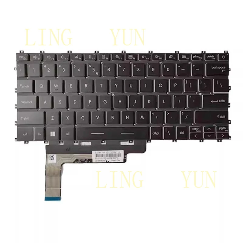 Z  New Backlit Keyboard For MSI Summit E13 Flip Evo A12M A12MT English US Black