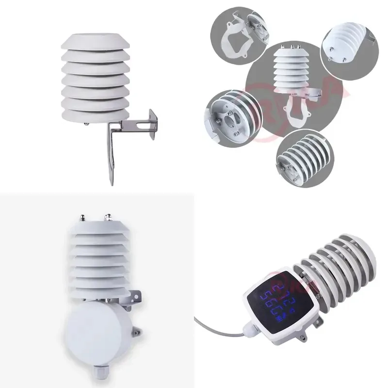 HOT*2026* RIKA RK95-02B Lightweight Mini Anti-radiation Solar Radiation Shield for Temperature Humidiy Sensor Probe