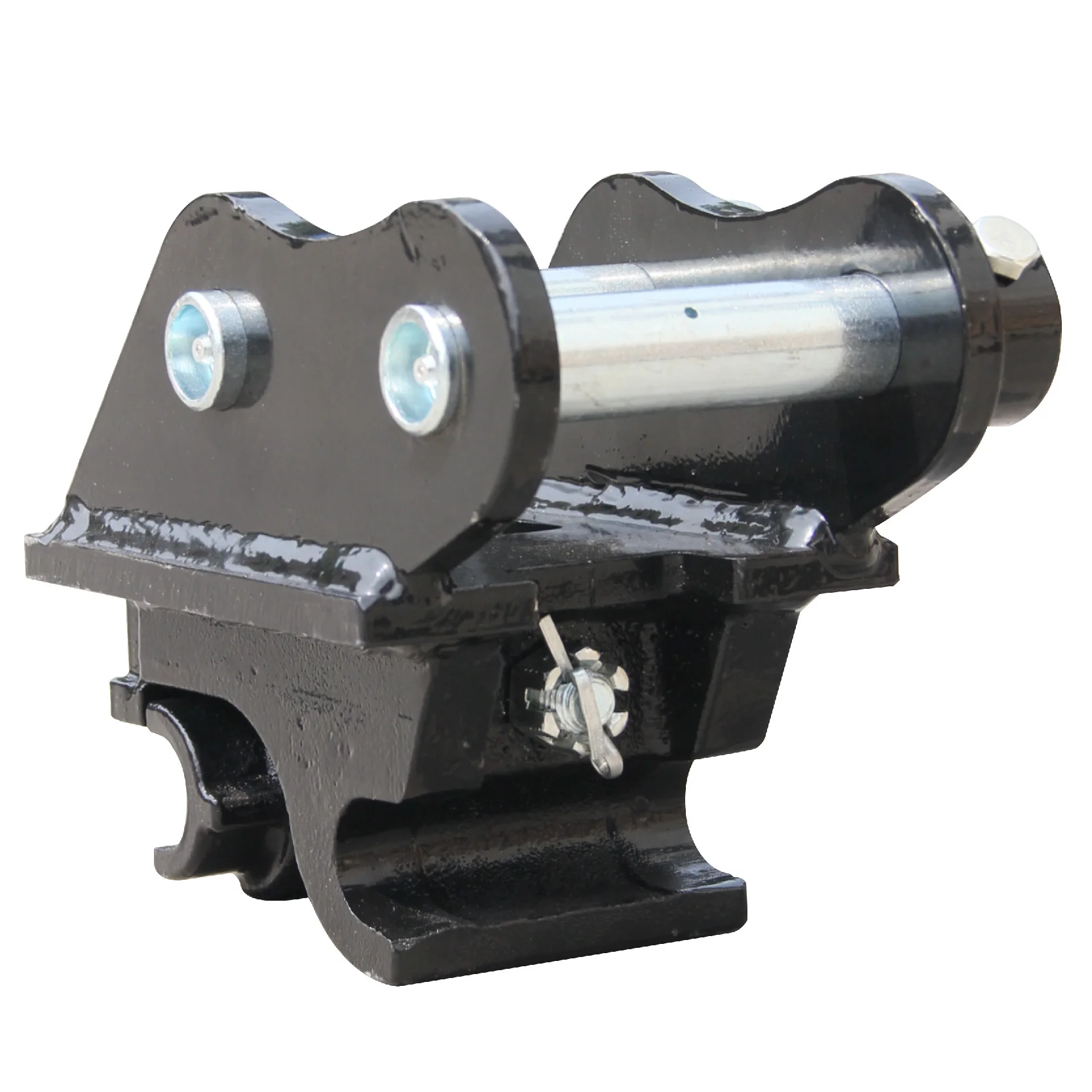 

Metal Quick Coupler for Mini Excavators Attachment, with Center Wheelbase of 3.74 inches and Hole Diameter of 0.98 inches