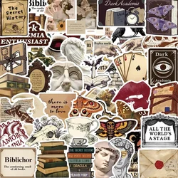 10/30/50PCS Vintage Dark Art PVC Sticky Sticker Aesthetic Stationery DIY Decoration Scrapbooking School Supplies