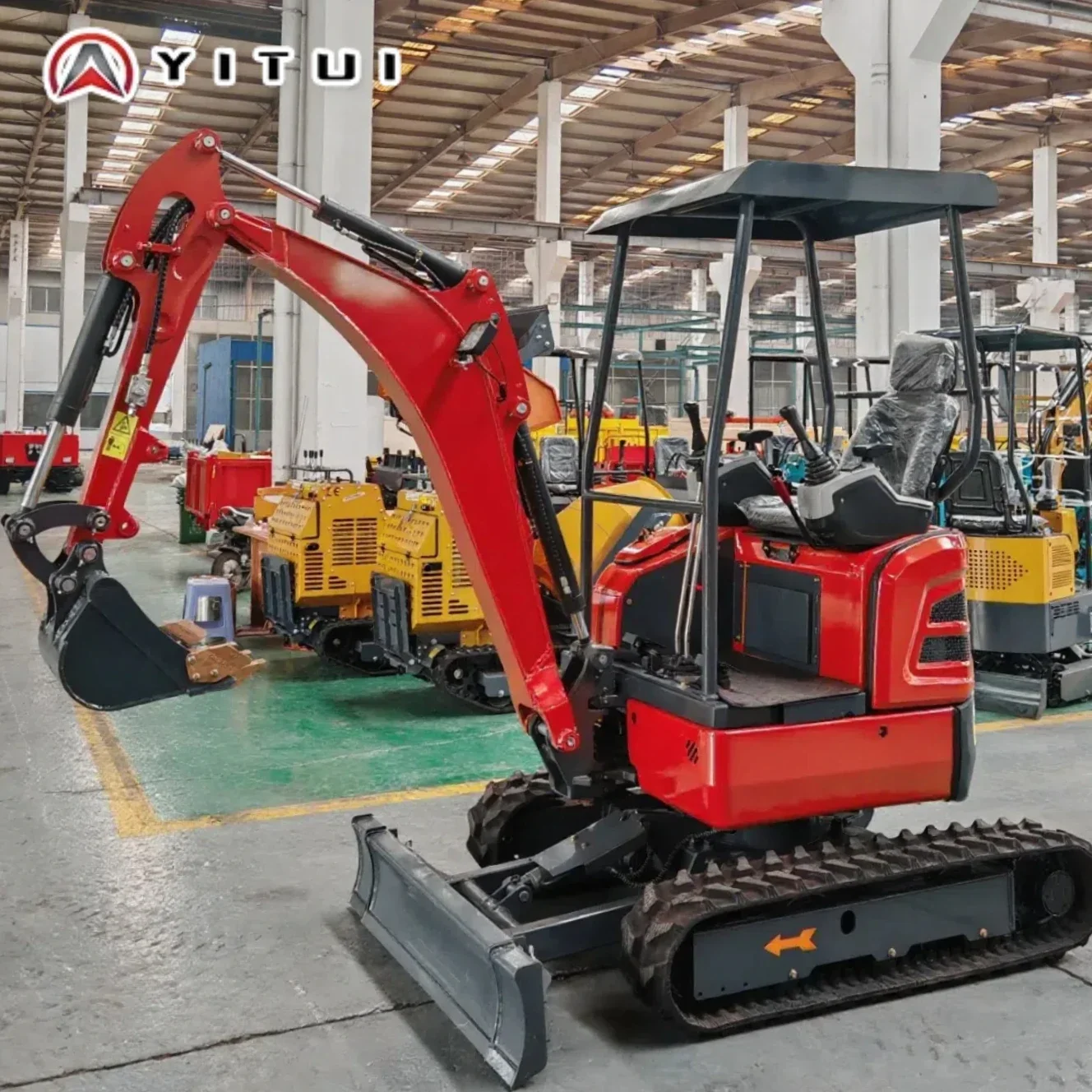 Miniescavadeira personalizada multifuncional, 2,0 toneladas, 2,6 toneladas, ce epa euro 5, todo o motor Kubota, miniescavadeira, entrega rápida