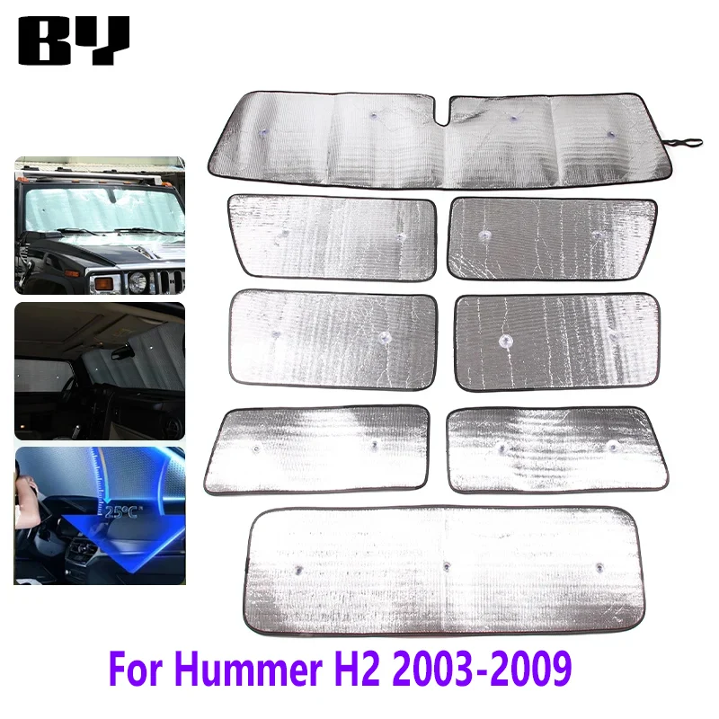 

For Hummer H2 2003-2009 Car Full Coverage Sunshades Accessories Sunscreen Window Sunshade Covers Accessories