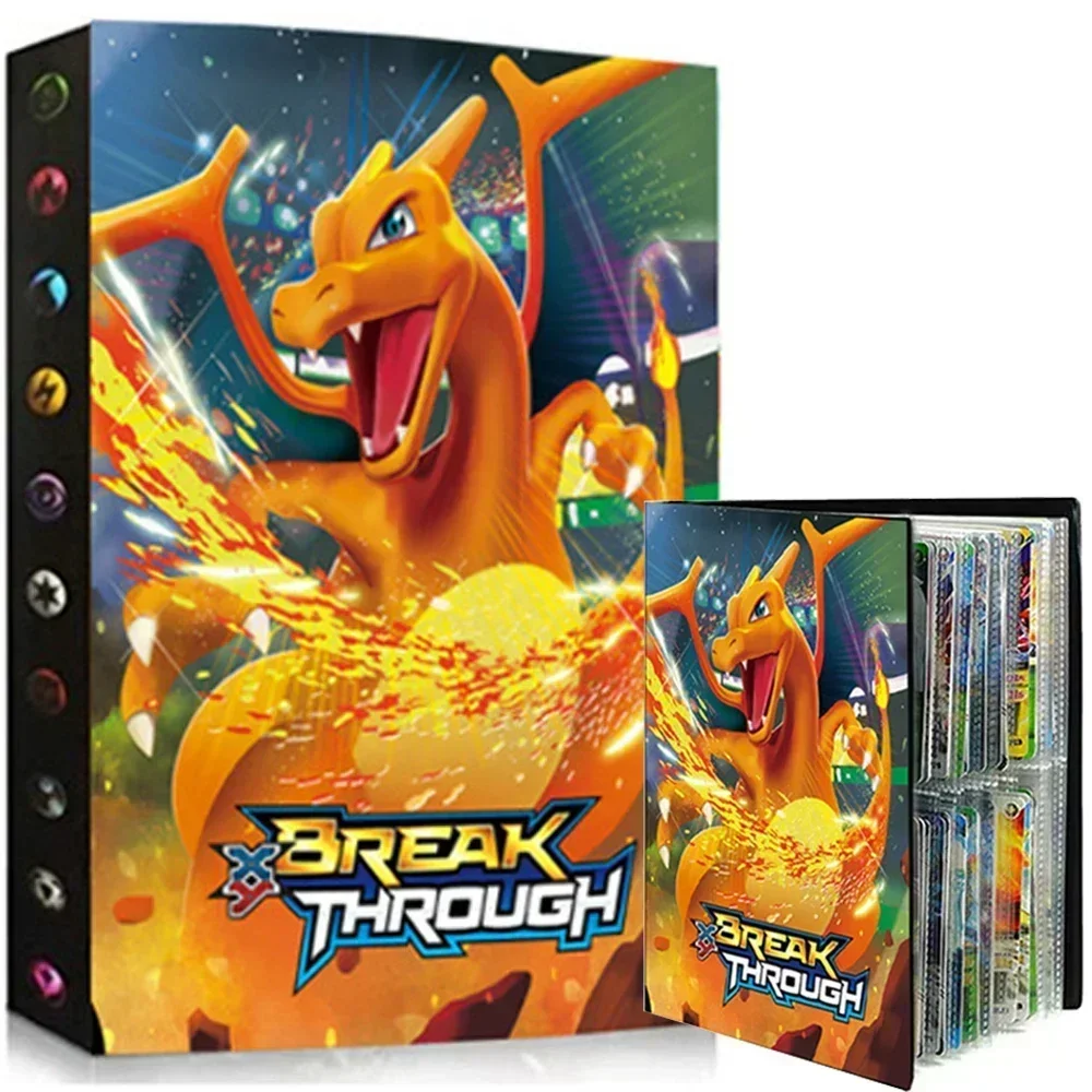 2024 Charizard Mewtwo حامل مجموعات الموثق مجلد أنيمي بطاقة حامي دفتر لألبوم Pokemones 240/540 قطعة بطاقة كتاب #3