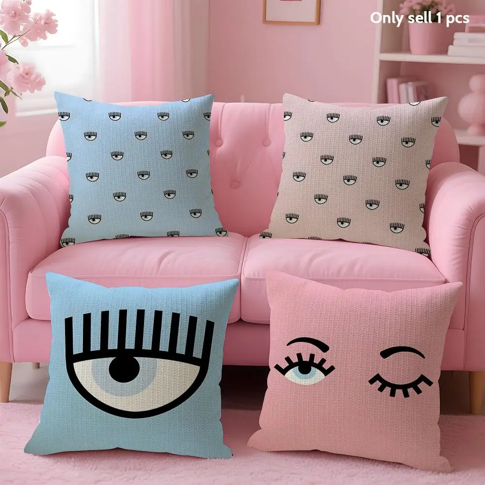 Fashion C-CHIARAs-f-FERRAGNIs Cushion Cover Decorative Linen Throw Pillow case Soft for Bed Sofa Car Home Decor