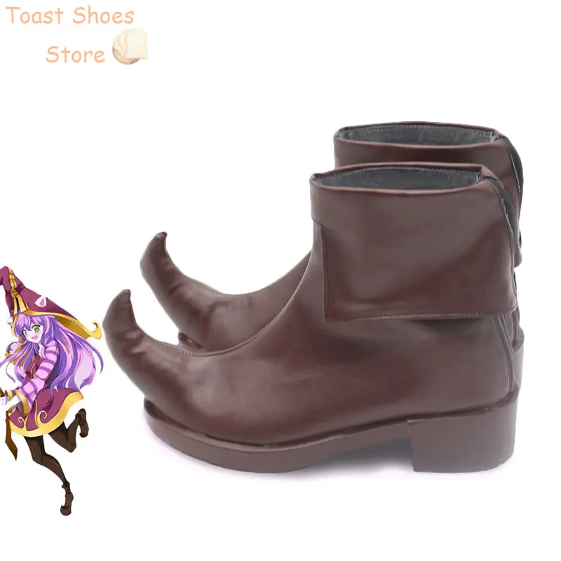 LOL-Chaussures de Cosplay Lulu de la Sorcière Fae, Bottes de Carnaval d'Halloween, Accessoire de Costume en Cuir PU