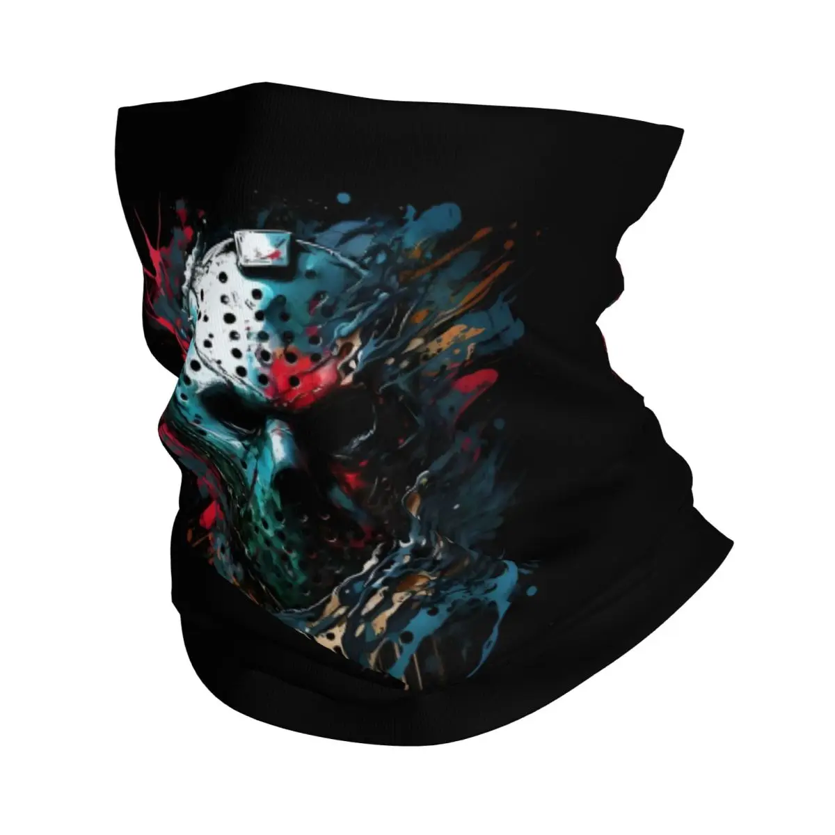 

Halloween Horror Movie Bandana Neck Warmer Men Women Winter Ski Tube Scarf Gaiter Halloween Film Killer Character Face Cover