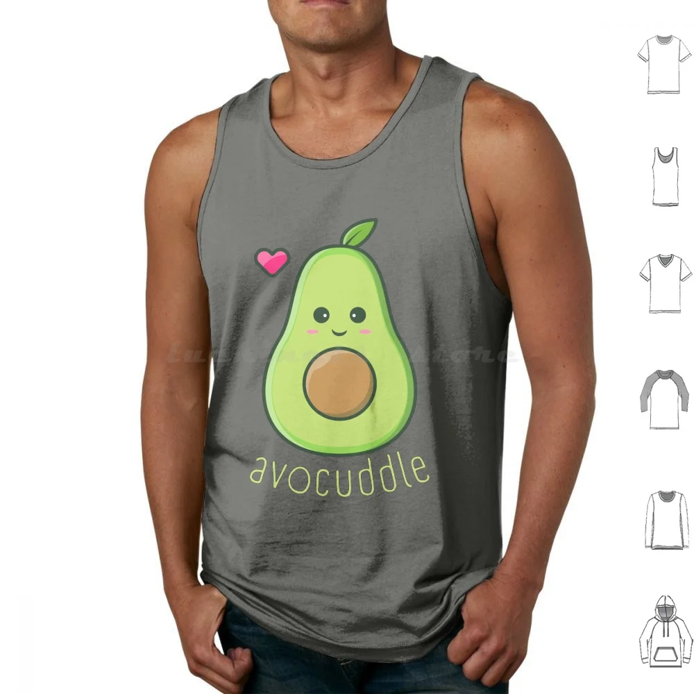 Avocuddle / Cute Avocado Love Tank Tops Vest Sleeveless Avocuddle Avocuddle Lovers Lovely Avocuddle Together Avocuddle