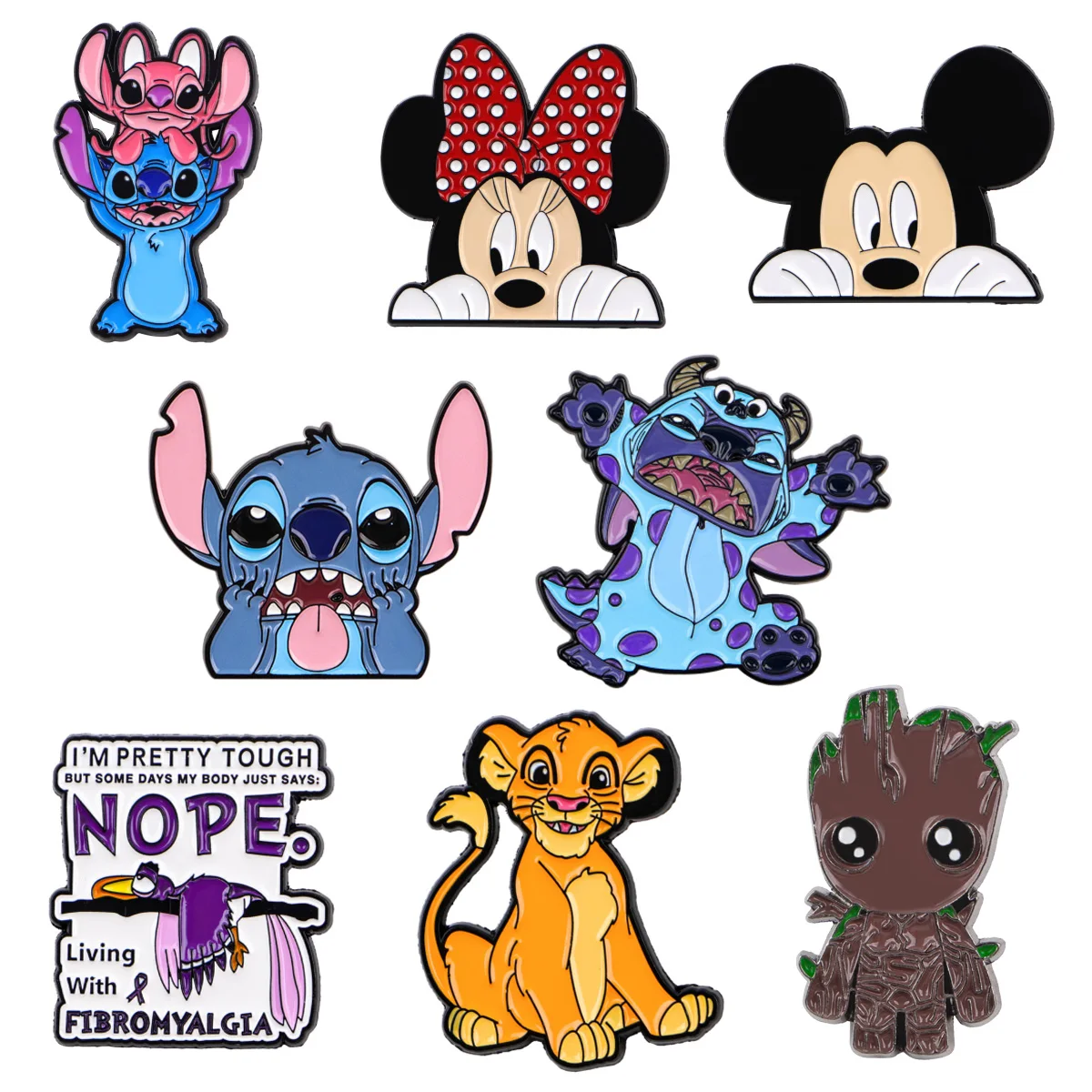 

Cute Stitch Enamel Pin Cartoon Lion Badge On Backpack Lapel Pins Animal Brooches for Jackets Cosplay Accessories Gift Toys