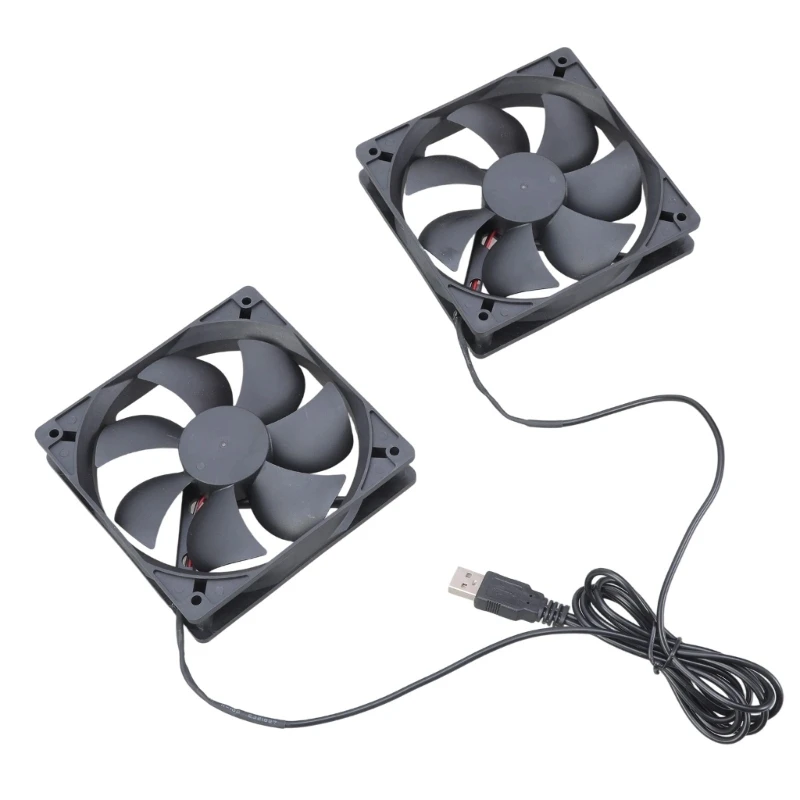 

F68B 120x120x25mm Fan 12025 5VDC Brushless Computer Cooling Fan 1400RPM USB Ball Bearing