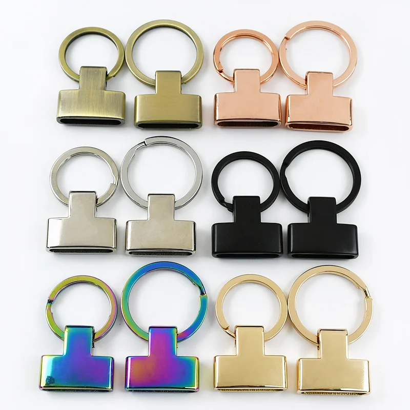 

10/20P Meetee 20/24mm O Ring Metal Buckles for Keychain Carabiner Clips Pendant Stopper Hook Bag Hanging Hooks Craft Accessories