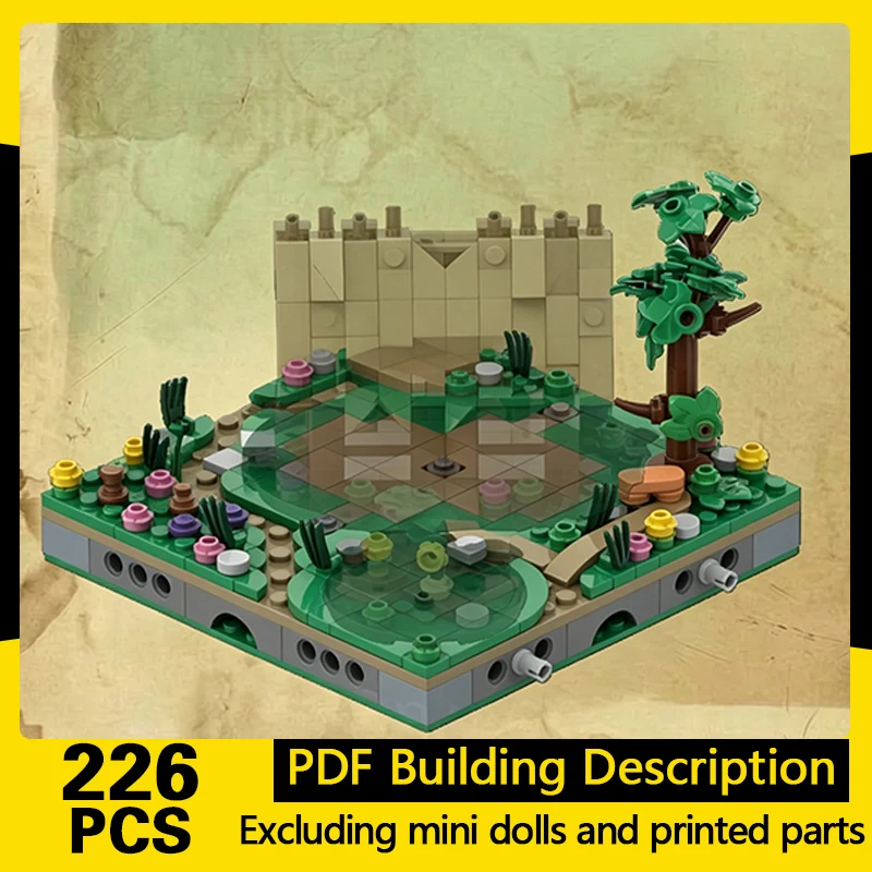 Medieval Castle Model MOC Building Bricks Village House Residence Modular Technology Gifts Holiday Assemble Toys Suit Display