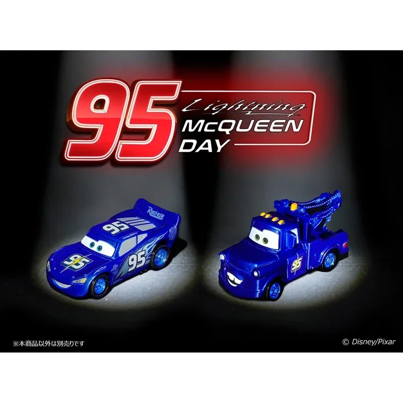 Takara Tomy Cars Tomica Mater (Lightning McQueen Day 2023) Legering Motorvoertuig Diecast Metaal Model Kinderen Kerstcadeau Speelgoed voor Jongens