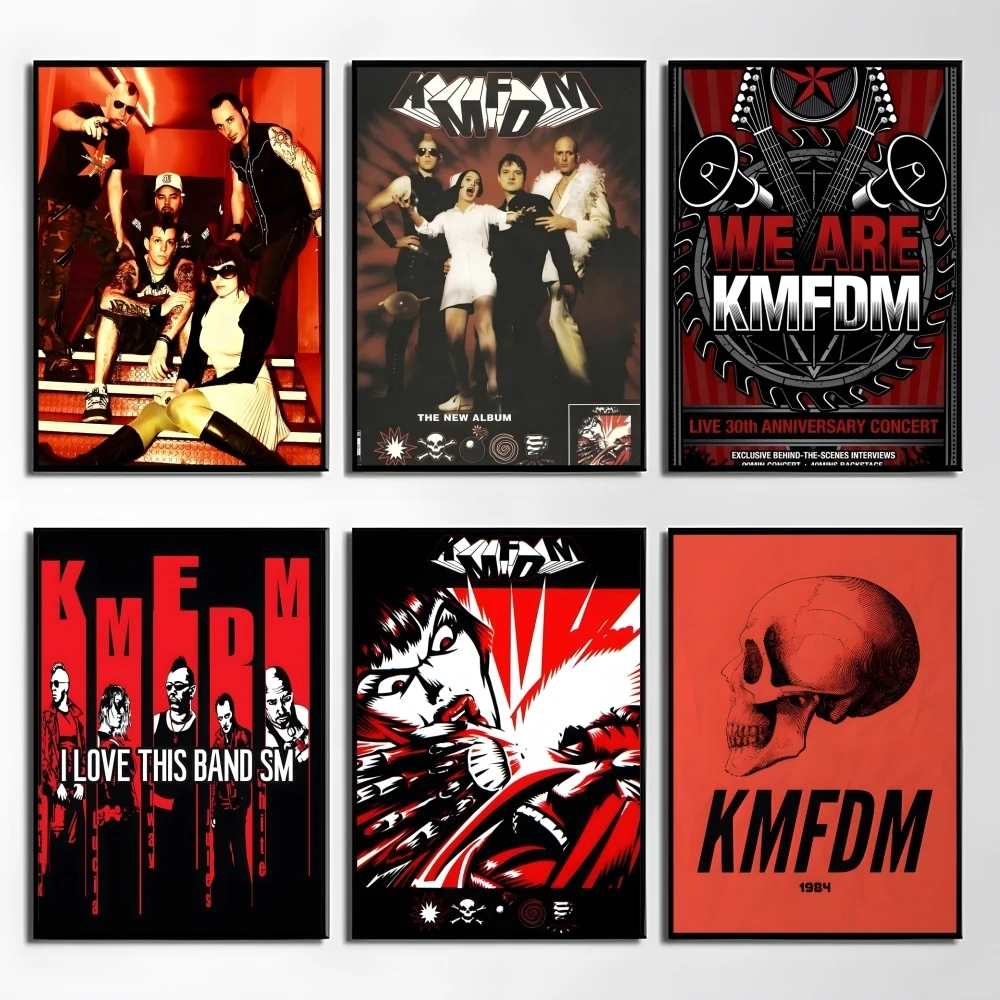 

Rock Band K-KMFDM Music Poster Elegant And Affordable Wall Art Stickers For Dormitory Living Room And Bedroom Spaces