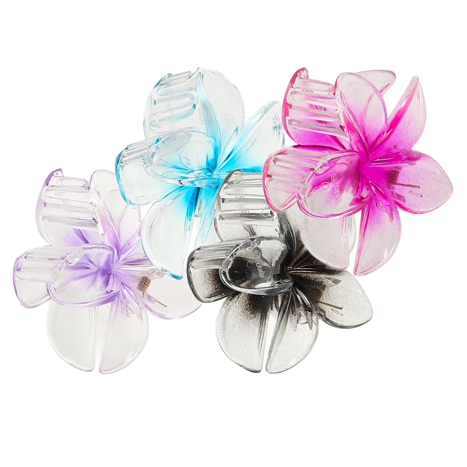 

4pcs Plumeria Vintage Side Bun Flower Clips Flower Hair Accessories for Thick Hair Accessories