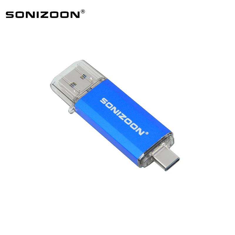 SONIZOON  OTG USB Flash Drive Type C Pen Drive 256GB 128GB 64GB 32GB  USB Stick 3.0 Pendrive for Type-C Device