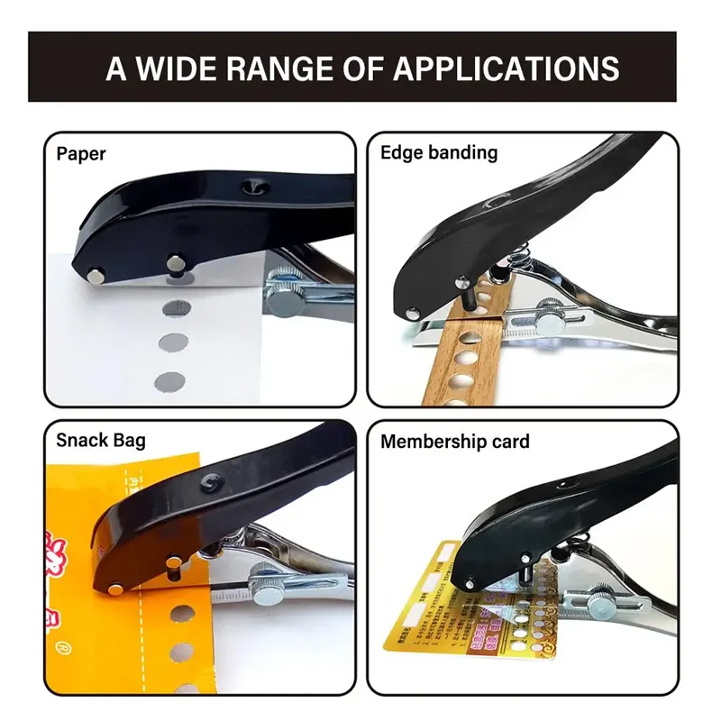 Imagem -04 - Manual Edge Band Puncher Alicate Ferramenta de Perfuração para Folha de Plástico Papel Pvc Abs Alicate de Mascaramento de Unhas mm 10 mm