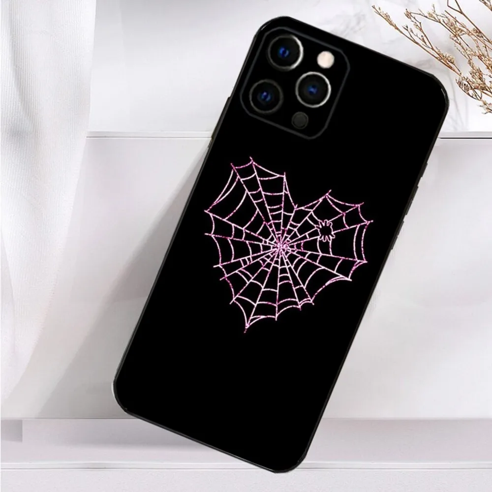 حافظة هاتف رائعة على شكل حرف S لهاتف آيفون 16,15,14,13,12,11 Plus,Pro Max,XS,X,XR,SE,Mini,8,7 غطاء أسود من السيليكون الناعم #2