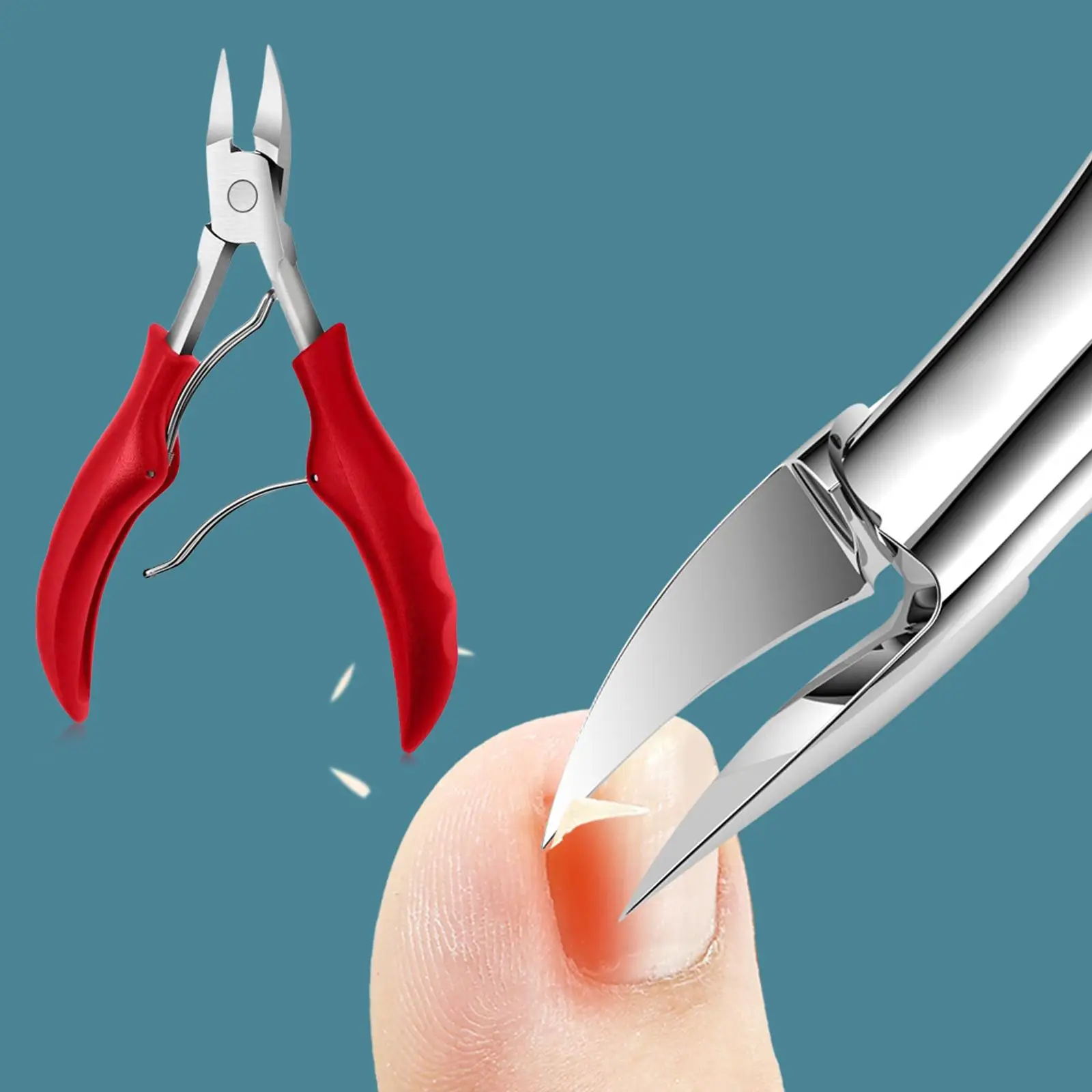 Heavy Duty Olecranon Toe Nail Clippers Stainless Steel Correction Cutter for Thick Ingrown Toenails Spa Set