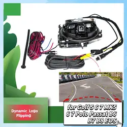 Dynamic Logo Flipping Rear View Camera Emblem Reversing Badge Backup for Golf 5 6 7 MK5 6 7 Polo Passat B6 B7 B8 EOS