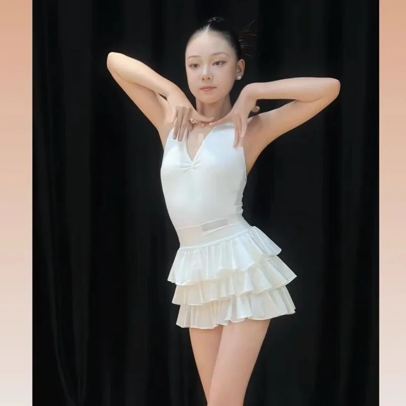 summer-new-style-latin-dance-outfit-for-girls-performance-dress-with-neck-straps-and-cake-style-skirt-training-class-uniform