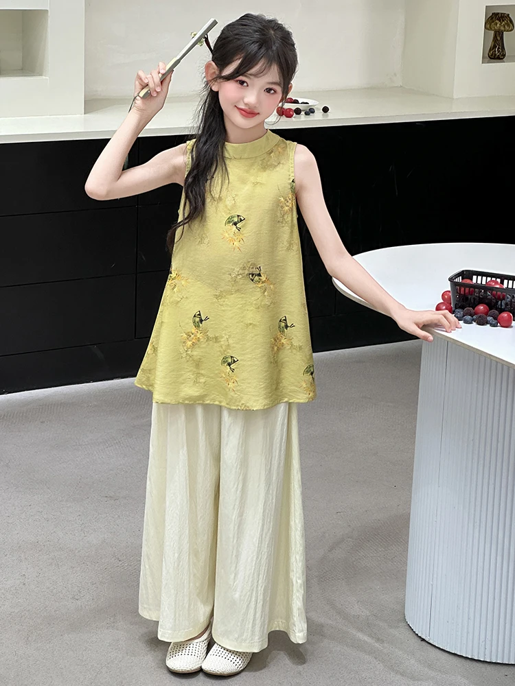 completo-estivo-per-bambine-con-pantaloni-a-gamba-larga-nuovo-2026-stile-cinese-abbigliamento-per-bambini-set-due-pezzi-in-cotone-con-design-stampato