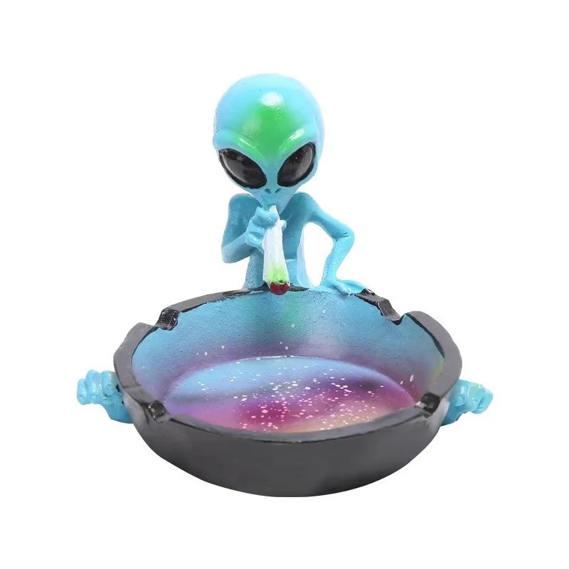 

Alien Creative Resin Ashtray, Tabletop Outdoor Ash Tray, Home Office Ornament Gift