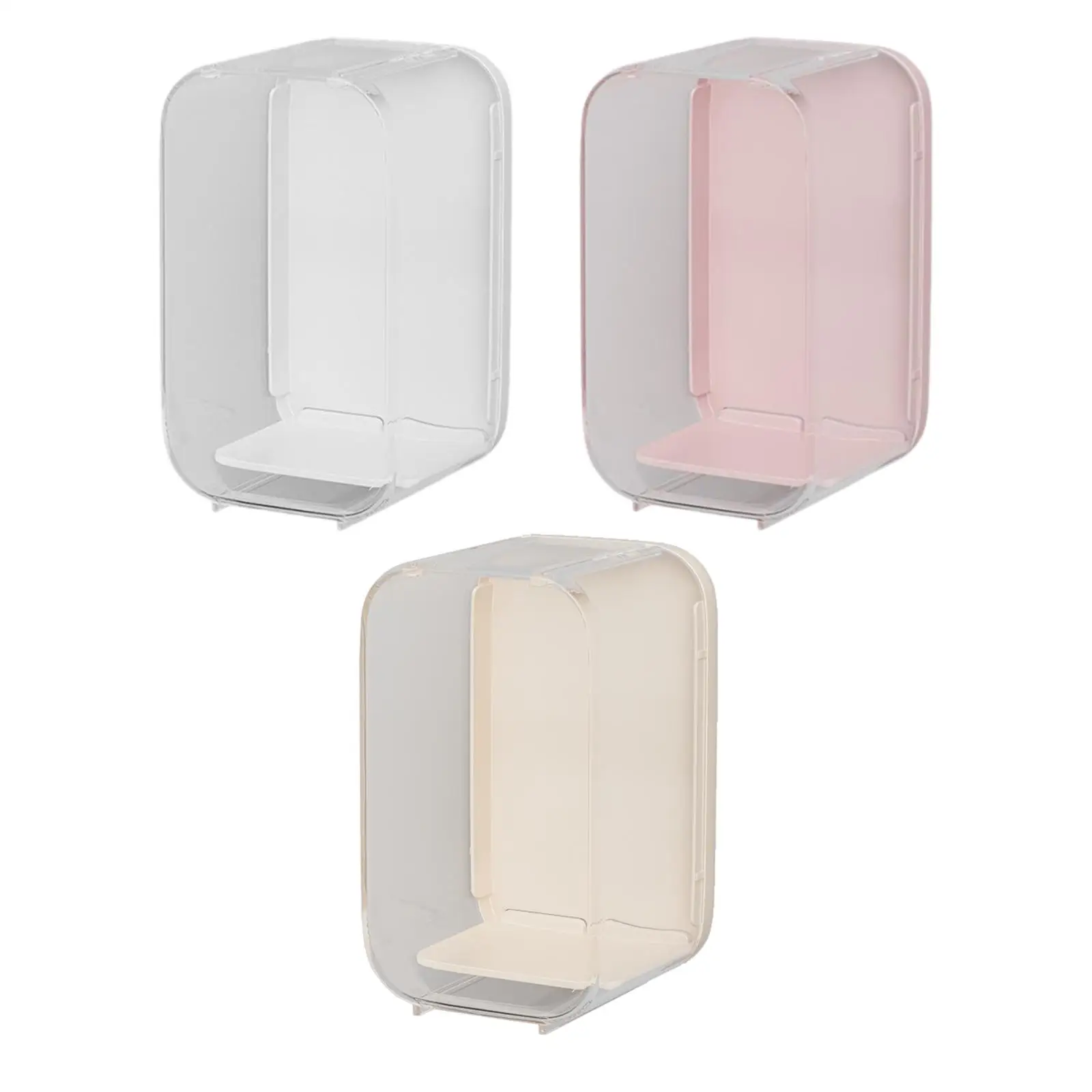 Mini Figure Display Case Organizer, Souvenirs Stackable Dolls Statue Miniature Figurines Dustproof Toys Cabinet Display Stand