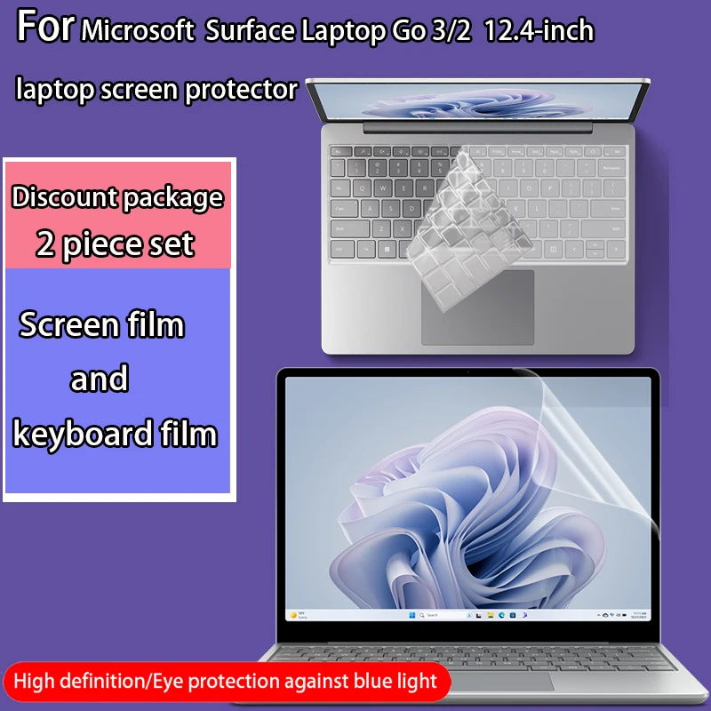 For Microsoft Surface Laptop Go 3 2 12.4 Inch Screen Protector 2013 Computer Keyboard Film 1943 Laptop Privacy Protective Film