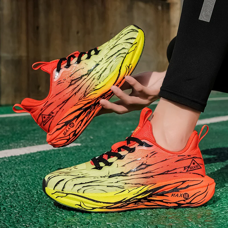 Scarpe da corsa sportive da uomo Sneakers Maratona Leggere Traspiranti Comode Scarpe da ginnastica per allenamento atletico da donna Suola morbida Cuscino d'aria