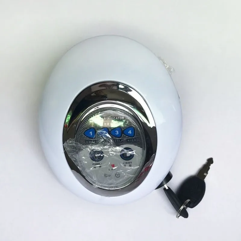 Electric Scooter Instrument 24V36V48V Headlights Keys Horns Battery Level Four In One Instrument Panel