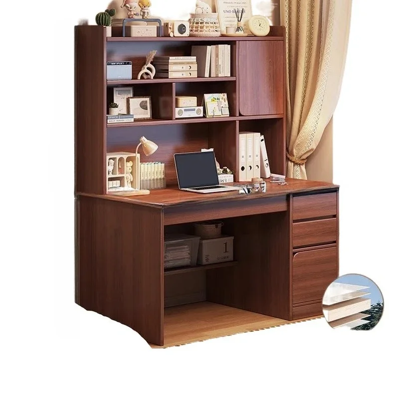 

Solid wood student home learning to write bedroom bookcase drawer adult computer desk