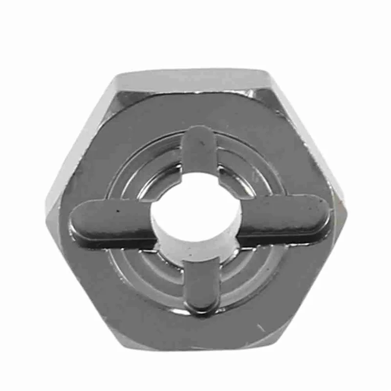 Adaptateur hexagonal de moyeu de roue de combinaison de 12Mm en alliage d'aluminium YSUN-20X, mises à niveau pour Wltoys 144001 1/14 RC, pièces de rechange de voiture, gris