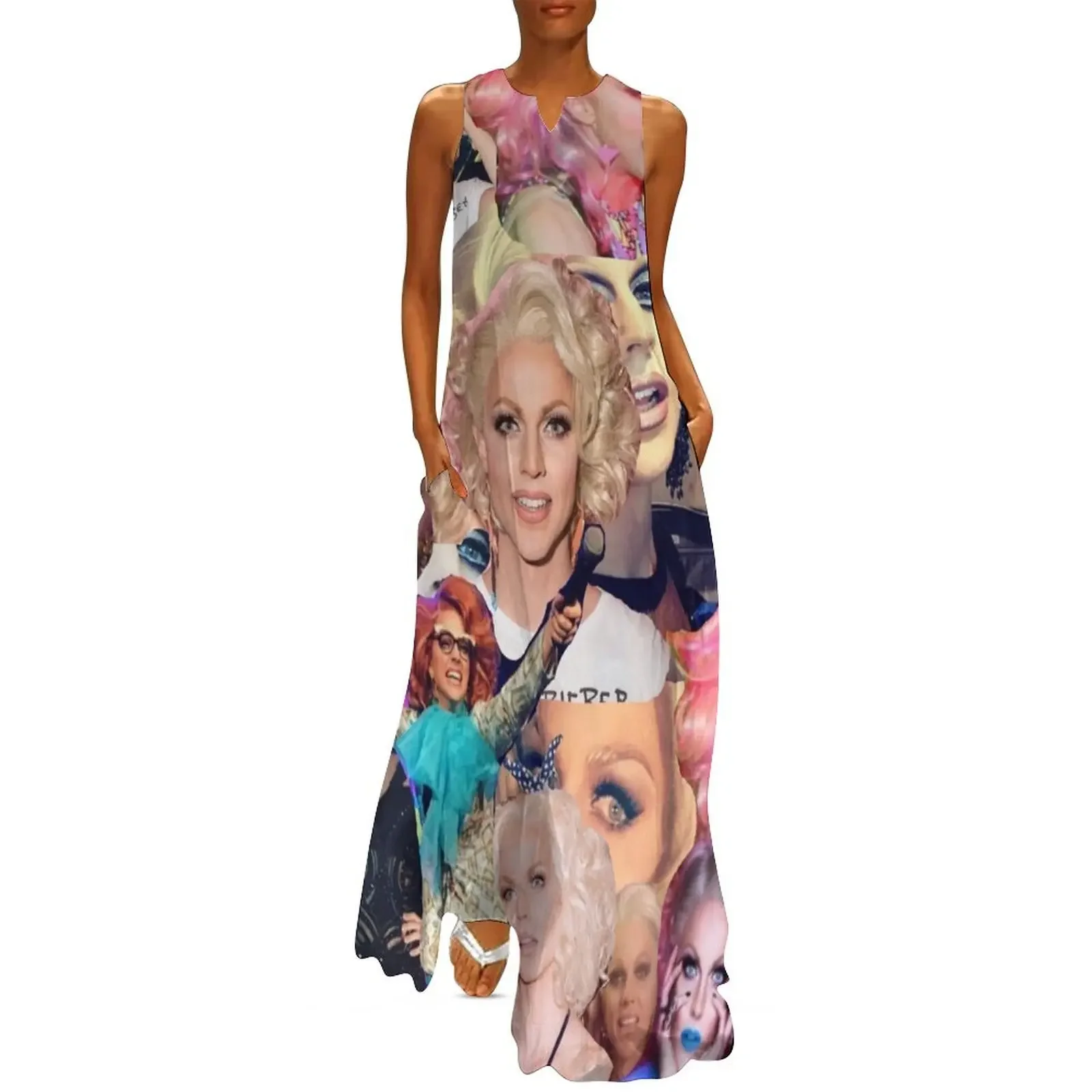 

Courtney Act Collage Long Dress Dress woman women's luxury party dress women dresses