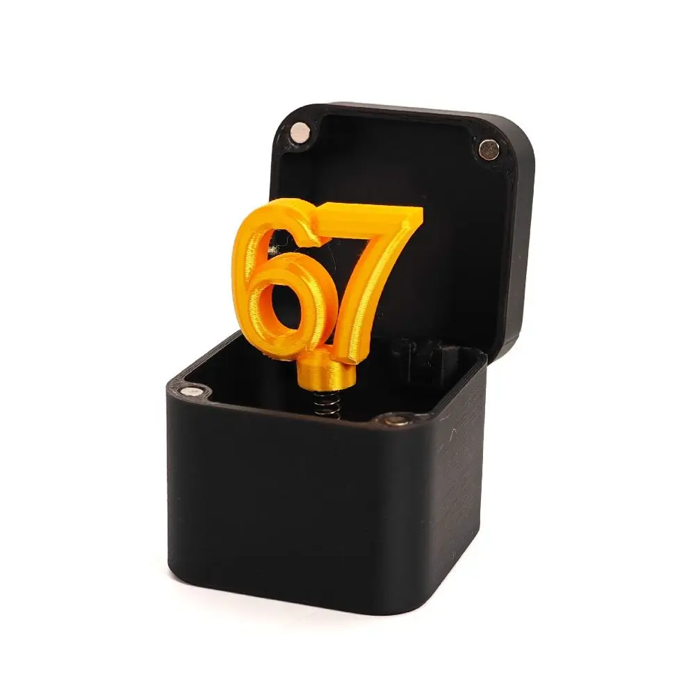 Funny Interesting Prank Gift Box 3D Printed Creative Number 67 Desk Decoration Spider Christmas tree Halloween Annoying Gift Box