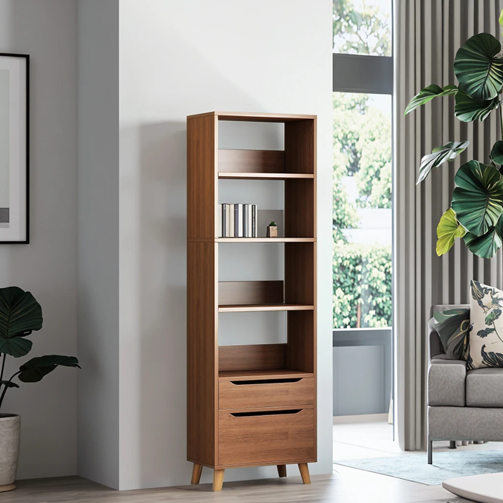 Modern and Simple Hotel Lobby bar Library and Guest Room Suite Bookshelves, Economical Storage Racks and Furniture Bookshelves