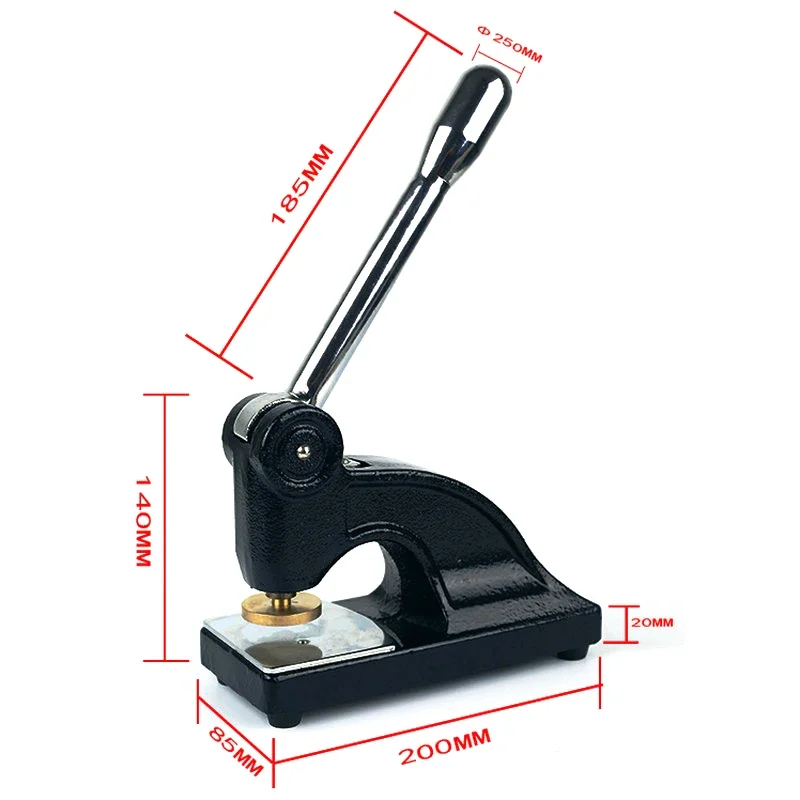 black heavy steel business seal stamp customised corporate embosser seal custom logo embossing stamp Logo embossed notary stamp