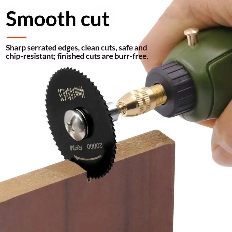 6Pcs Mini Circular Saw Blade, Hss Cutting Disc, Rotating Drilling Tool Accessories For Wood Plastic And Aluminum