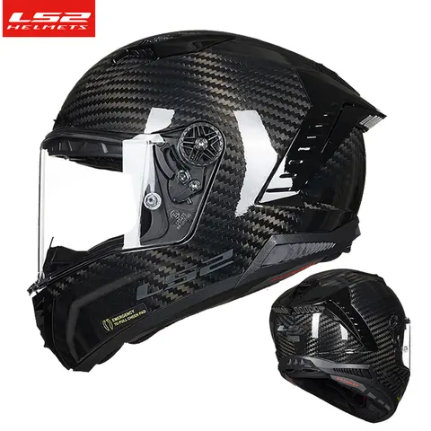 LS2 Original THUNDER Full Face casco Moto LS2 FF805 6K casco in fibra di carbonio Moto Racing Track Cascos Para Moto caschi