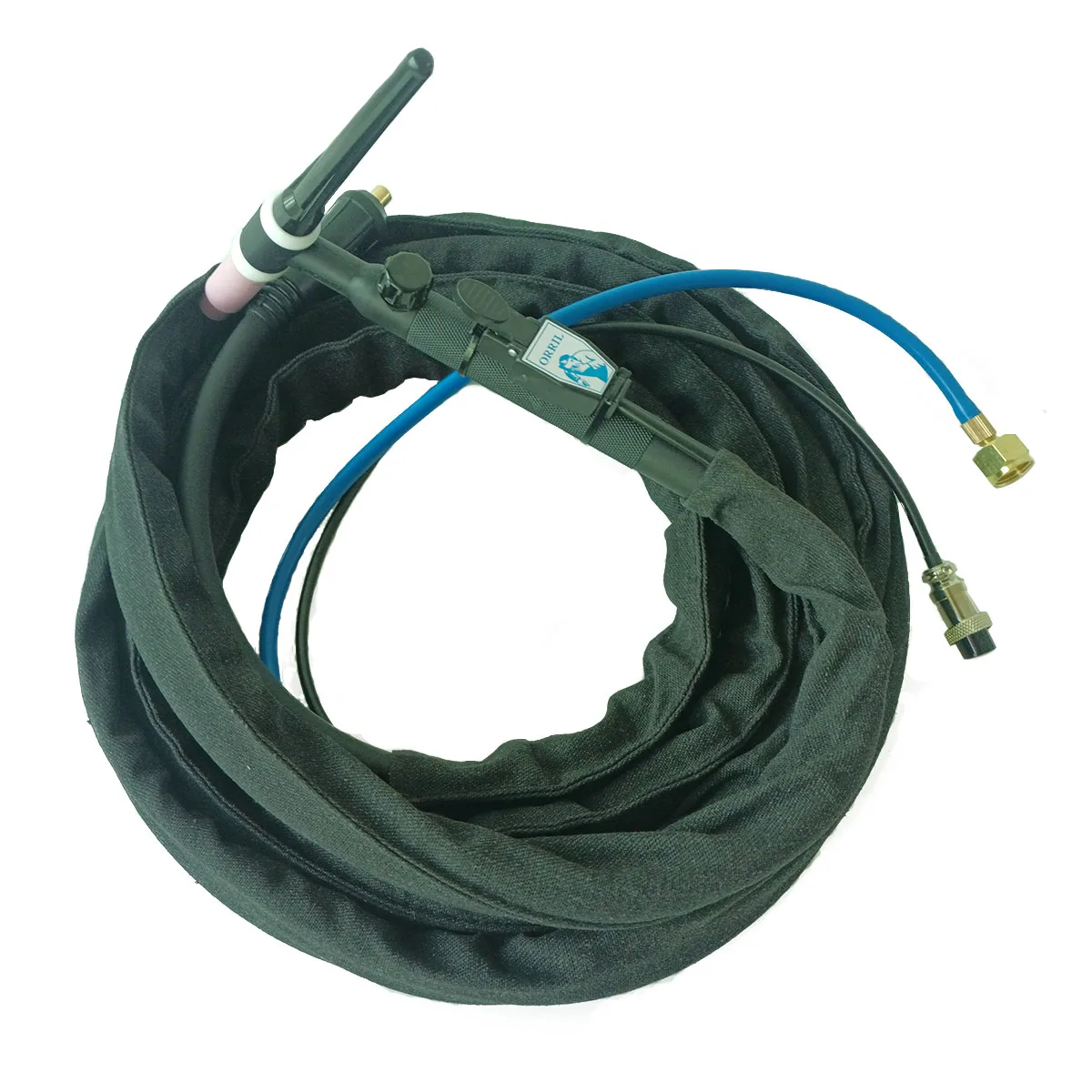 TIG Welding Torch WP17 WP17F WP17V WP17FV 4M Cloth Cover Power Cable Hose Separated Type 150A