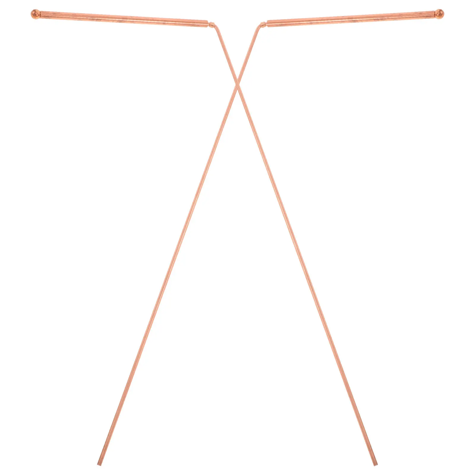 

2 шт. Медные гибкие палочки для радиестезии, для поиска воды и энергии, портативные для поиска сокровищ