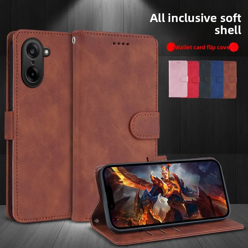 

For Oneplus Nord CE5 Case New Business Frosted Card Insert Flip Leather Case Cover For Oneplus ACE 5 Racing Shockproof Funda