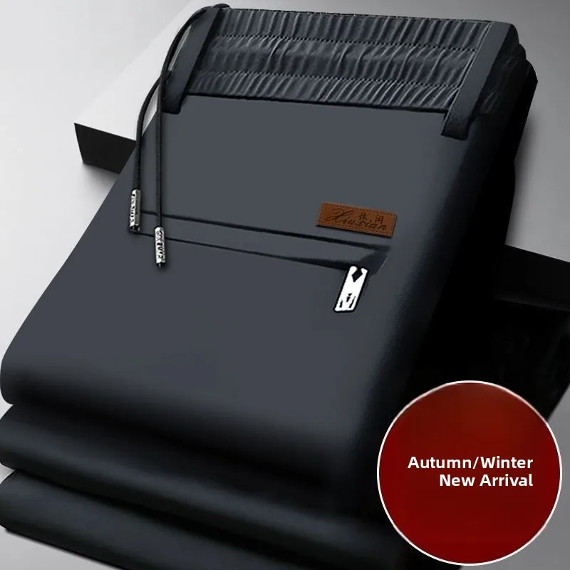 

Мужские повседневные брюки Thiened Fce на подкладке, свободная посадка, осенне-зимняя верхняя одежда, прямые брюки со средней заниженной талией Faion Urban Sle