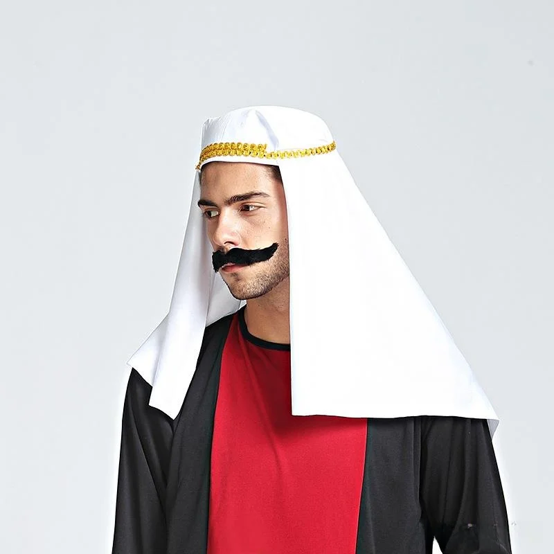 Cappello da Halloween arabo Spettacolo teatrale Costume per adulti Acory Role-plang Berretto da completo arabo per abbigliamento etnico da donna